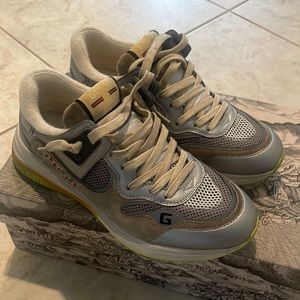 Gucci Silver Track sneakers US sz.7 EU 40